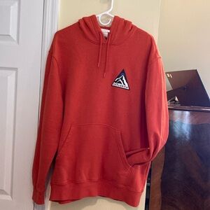 H&M orange hoodie with logo Explorica sz XL nice cotton great condition